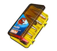 Lures da dei bassi, esche da per acqua | Assortimento di esche di pesce spinnerbaits | Kit di placcatore Swimbait 24x con contenitore a doppia faccia, da per la ea