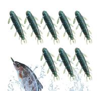 Lures da pesca in acqua salata, esche basse, esche Silkworms per la pesca del ghiaccio | Lours da pesca corte esche silkwars per acqua dolce e salata, ideale per il posatoio della trota