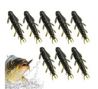 Lures di basso acqua , esche da pesca in acqua salata | Silkworms esche per la pesca del ghiaccio,Simulazione Simulazione senza cucire lento, esche da seta pesca alla seta per tipi d