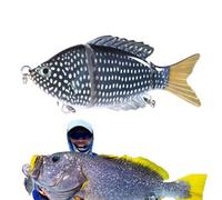 Lures di basso acqua , Lares di bassa,Esca di foca realistica delle immersioni profonde con multisezione - Attrezzatura per pesci a mosca che scorre per la famiglia, gli amici, il