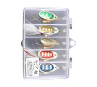 Lures Di Pesca Basso, Esca Da Pesca Per Acqua Dolce - BASI SUPPORTI FORO,Pescatore A Spinnerbait In Metallo Kit Di Esca Con Scatole Di Tocco Per Salmone Di Salmone Di Trota Bassi