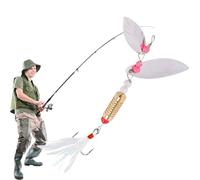 Lures di trota per la del lago, Bass Spinner Baits - Amo glitter feat glitter | Casta a lunga distanza da Swimaits per salmone trota calze
