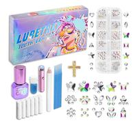 Luretrap Kit di gemme per denti fai da te con 200 cristalli - scintilla con fiducia! Kit di gemme per denti per strater