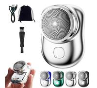 Lureza - Lureza Shaver, 2025 Upgrade Mini-Shave Portable Electric Shaver, Mini Shavers for Men, for Car, Travel, Home Use (Silver)