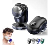 Lureza Shaver, 2025 New Upgrade Mini Shave Portable Electric Shaver, Pocket Size Portable Electric Shavers for Men (Upgrade Black)