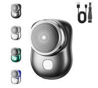Lureza Shaver, Lureza Mini Shaver, Mini Shave Portable Electric Shavers, Waterproof Wet and Dry Electric Razor for Home, Car, Travel (Black,A)