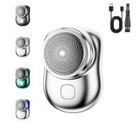 Lureza Shaver, Lureza Mini Shaver, Mini Shave Portable Electric Shavers, Waterproof Wet and Dry Electric Razor for Home, Car, Travel (White,A)