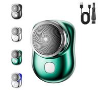 Lureza Shaver, Lureza Mini Shaver, Mini Shave Portable Electric Shavers, Waterproof Wet and Dry Electric Razor for Home, Car, Travel (Green,A)