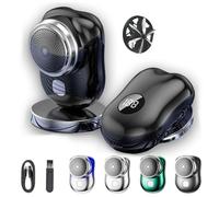Lureza Shaver - Lureza Mini Shaver, Pocket Size, LED Display. Suitable for Travel, Office, Business Trip (Black)