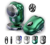 Lureza Shaver - Lureza Mini Shaver, Pocket Size, LED Display. Suitable for Travel, Office, Business Trip (Green)