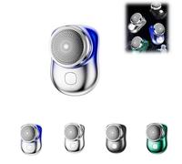 Lureza Shaver, Lureza Mini Shaver,Pocket Size Waterproof Razor for Travel, Office, and Business (Blue)