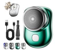 Lureza Shaver, Lureza Mini Shaver, Pocket-Sized Portable Razor for Men Women, Waterproof Wet and Dry Electric Razor for Home, Car, Travel (Green)