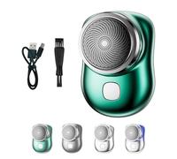 Lureza Shaver, Mini Electric Shaver,Mini Shavers for Men, Portable Powerful Waterproof Razor for Travel Office Business Trip (Green)