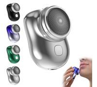 Lureza Shaver, Upgraded Mini Electric Shaver with Led Display, Pocket Size, for Travel Office (Silver,Regular)