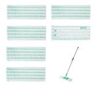 LURICO 6 Housse di Ricambio per Mop Leifheit Profi XL Micro Duo/Cotton Plus, rivestimento in microfibra per la pulizia della casa, Per tutti i pavimenti