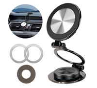 LURICO Porta Cellulare Auto Magnetico, Supporto Telefono Auto Pieghevole e Regolabile a 360° in Metallo - Compatibile con iPhone 16, 15, 14, 13, 12 e Samsung, Pixel, Oppo, Huawei