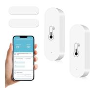 LURICO Termometro Igrometro WiFi per interni ed esterni, compatibile con altoparlanti Alexa e Google, sensore di temperatura e umidità con app telecomando Smart igrometro Monitor