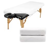 Luriseminger 2pcs Copertura Protettiva per Il Viso per Lettino da Massaggio, 80 x 190cm Impermeabile Coprilettino Estetica con Elastici, Lavabile Coprisedia per Lettino da Massaggio