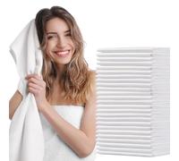 Luriseminger 50pcs Asciugamani Usa e Getta 40 x 80cm, 70g/㎡ Asciugamano Monouso Asciugamani Tessuto non Tessuto Usa Getta Adatto per Parrucchiere Massaggi Cosmetologia e Pulizia