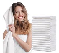 Luriseminger Asciugamani USA e Getta Ispessito 25pcs, 70 x 140cm Monouso, Tessuto Non Tessuto per Parrucchiere Massaggi Cosmetologia e Pulizia