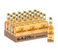 Lurisia La Nostra Aranciata - 24 Bottiglie in Vetro da 275ml, Bevanda Analcolica Prodotta con il Succo delle Arance Italiane e l’Estratto di Arance Pugliesi, Gusto Dissetante