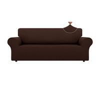 LURKA Copridivano elasticizzato, in spandex antiscivolo, morbido con fondo elastico, per bambini (200 cm - 239 cm, grande, cioccolato)