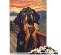 L'urlo del cane 1500 puzzle per adulti Relax Challenge Puzzle giocattolo difficili per bambini dai 12 anni in su 1500 pezzi (85x57 cm)