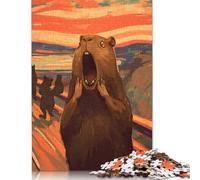 L'urlo del capibara, puzzle per adulti, gioco educativo, puzzle per adulti, giochi per donne e uomini, 1000 pezzi (75x50 cm)