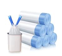 LURNODY 10 Litri Bin Bags with Drawstring 90 Pezzi Small Bin Liners Pieni Robustezza e Durata Buste Spazzatura Adatti per Bidoni Della Spazzatura da 5-10 Litri in Cucine, Soggiorni e Bagni
