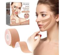 LURNODY Face Taping Viso, 2.5cm*5m Face Lifting Tape, Anti Falten, Nastro Lifting Facciale, Cerotti Patch Antirughe per Prevenire Ed Eliminare Le Linee Sottili Il Lifting Della Pell