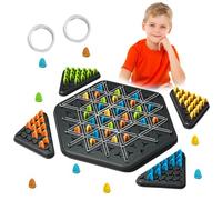 LURNODY Triggle Gioco da Tavola, Triangolo Catena Gioco, Divertente Gioco Elastici Triangoli, Scacchi Geometrici Gioco per Bambini, Festa in Famiglia per Adulti, Gioco di Strategia