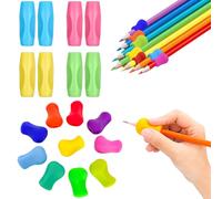 lurora2021 18 Pezzi Impugnature per Matite Impugnature per Matite In Silicone Scrittura Strumento Correzione della Postura Ausilio per Scrittura Ergonomico per Bambini, Alunni E Adulti(Colore)