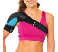 lurora2021 Tutore Spalla Destra E Sinistra Neoprene Braccio Supporto Della Spalla Benda Regolabile Supporto Per Braccio Fascia Spalla Tendinite Dislocazione Della Spalla Lesioni Sportive (Blu)