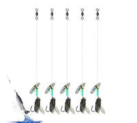 Luros Pesca a Mosca - 5 pezzi di scommesse di trota Premium per la pesca d'acqua dolce | Kit di esche a mosca legate a mano, esca per salmone, luccio, pane, Equip