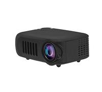 LURRIL Mini proiettore portatile LED Video Beamer Sync Phone Airplay Miracast Proyector compatibile con TV Stick Roku Anycast Home (Color : Black add AnyCast, Plug Type : EU plug)
