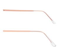 Lurrose 1 Paio Sostituzione Gambe Occhiali Asta per Montature Facile Installazione e Comfort Senza Pressione Colore Rosa Oro per Occhiali