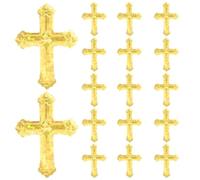 Lurrose 1 Sacchetto di Decorazioni per la Tavola del Battesimo: 90 g di Coriandoli da Tavola a Croce, Accessori Decorativi per Celebrazioni della Prima Comunione e Decorazioni per Feste