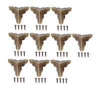 Lurrose 1 Set Accessori Di Ferro D'angolo Staffe Per Mensole Protezione Degli Angoli Della Custodia Protettori Dell'angolo Del Tavolo Angoli Della Cassa Vintage Ferro Da Stiro 40 Pezzi