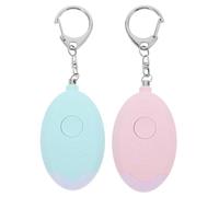 Lurrose 1 set Allarme Anti Allarme Sicurezza Personale Allarme Sicurezza Portachiavi Allarme LED Allarme Portatile Abs pezzi