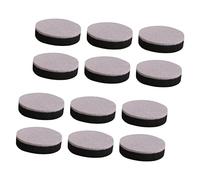 Lurrose 1 Set Da 12 Pezzi tovaglietta tampone rettangolare per mobili pastiglie slittata cameretta culla cam labelli coperture dei piedi della sedia Protezioni per pavimenti provato Black