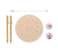 Lurrose 1 set di bacchette da rabdomante con pendolo, bacchette divinatorie in rame al 99,9%, bastoncini portatili per la ricerca di tesori, acqua e spiriti.