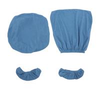 Lurrose 1 Set di coprisedie da Ufficio: Protezione Elasticizzata per Sedia da Gaming con coprisedile, braccioli e Schienale, coprisedia Universale Antiscivolo per Ufficio e Sala Giochi, Blu