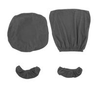Lurrose 1 Set di coprisedie da Ufficio: Protezione Elasticizzata per Sedia da Gaming con coprisedile, braccioli e Schienale, coprisedia Universale Antiscivolo per Ufficio e Sala Giochi, Grigio