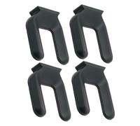 Lurrose 1 Set Fermo Ruota Impediscono Al Letto Di Scivolare Presa Anti Stabilizzatore Cuneo Ferma Ruota Tappo Fermo Della Ruota Fermaruota Per Rotolamento Gomma Da Cancellare Nero 4 Pezzi