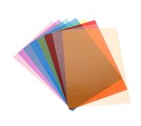 Lurrose 1 set Gelatine Colorate per Flash Pellicole Trasparenti per Correzione Colore e Effetti Illuminazione per Fotografia Video e Eventi