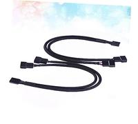 Lurrose 1 Set Splitter Pwm Pin Per Ventole Cpu Adattatore Nero Per Collegamento Ventole Pwm Pin Ottimizzazione Raffreddamento Computer Design Elegante E 4 Pezzi