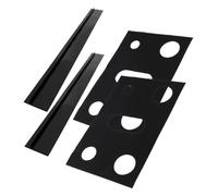 Lurrose 1 Set Tampone anti-fouling e a prova di olio induzione protettore fornello rivestimento Protettori per bruciatori da piano cottura Copertina per protezione per stufa Nero
