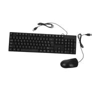 Lurrose 1 Set Tastiera e Mouse USB Moderni Accessori Ergonomici per Computer Digitazione Silenziosa e Risposta Veloce