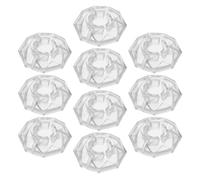 Lurrose 10 Cappucci in Plastica per Pedale Effetto Chitarra, Forme Uniche a Fungo, Adatti per Pulsanti Pedale e Uso in Registrazioni Studio