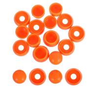 Lurrose 10 Cappucci Protezione Dadi in Plastica Arancione per Bulloni da Parco Giochi, Facili da Installare, 10 Pezzi per Sicurezza in Aree Esterne